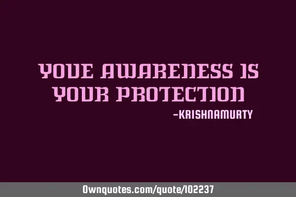 YOUE AWARENESS IS YOUR PROTECTION