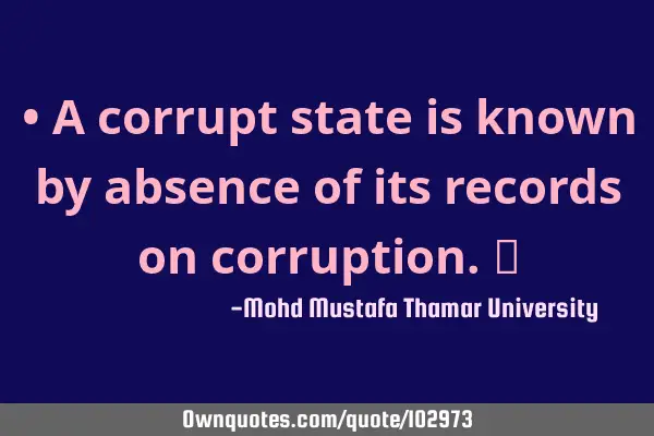 • A corrupt state is known by absence of its records on corruption.‎