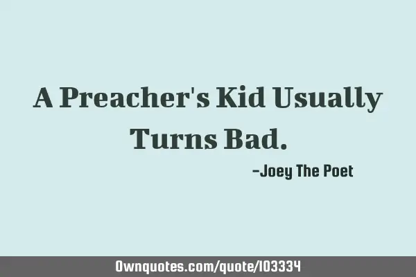 A Preacher