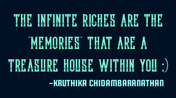The infinite riches are the 