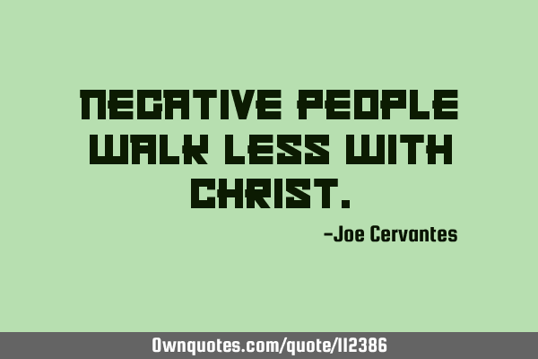 Negative people walk less with C