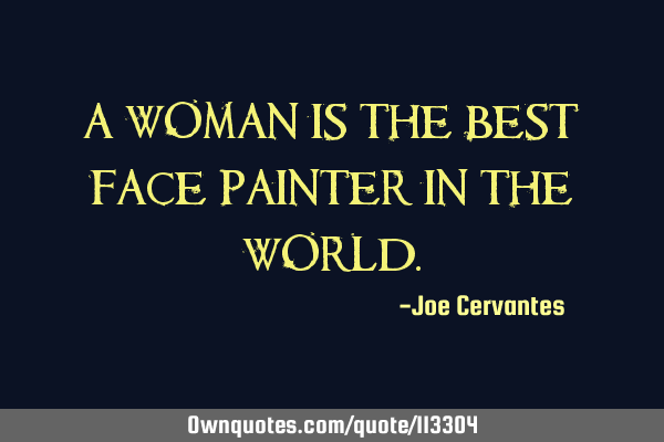 A woman is the best face painter in the