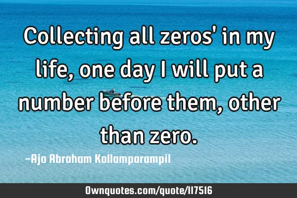 Collecting all zeros