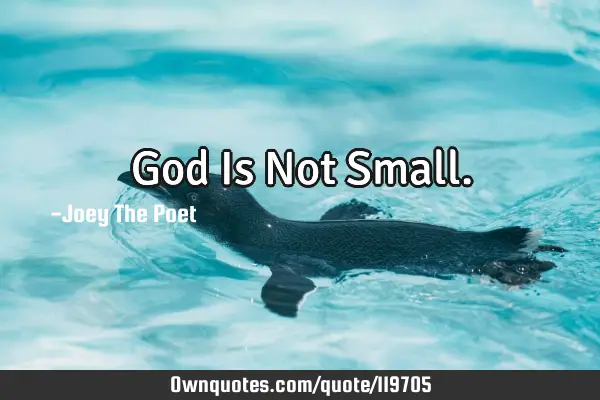 God Is Not S
