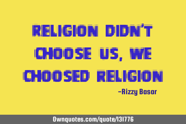 Religion didn