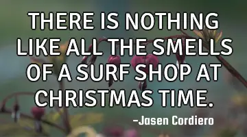 THERE IS NOTHING LIKE ALL THE SMELLS OF A SURF SHOP AT CHRISTMAS TIME.