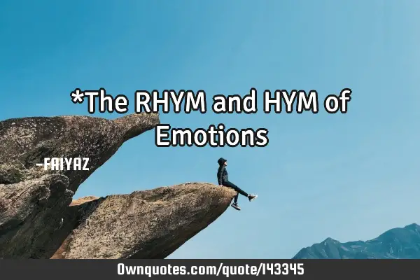 *The RHYM and HYM of E