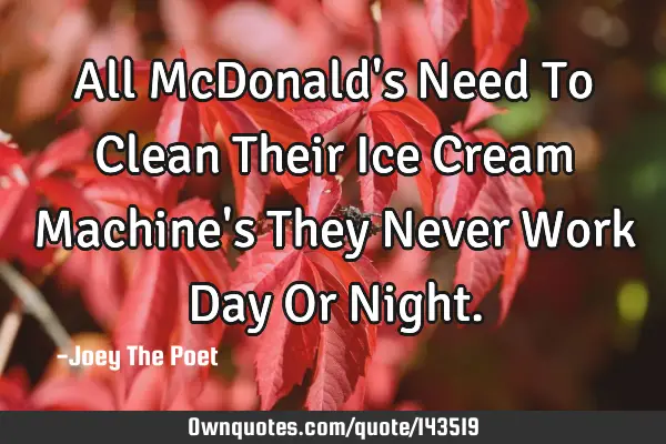 All McDonald