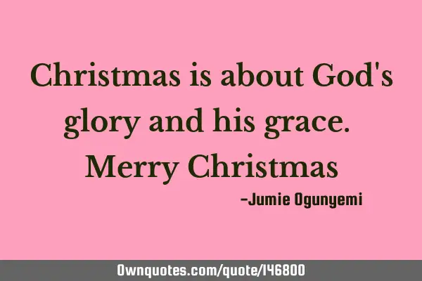 Christmas is about God