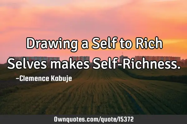 Drawing a Self to Rich Selves makes Self-R