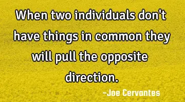 When two individuals don