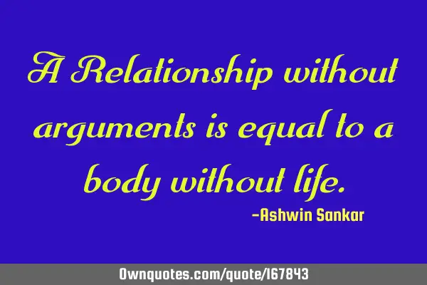 A Relationship without arguments is equal to a body without