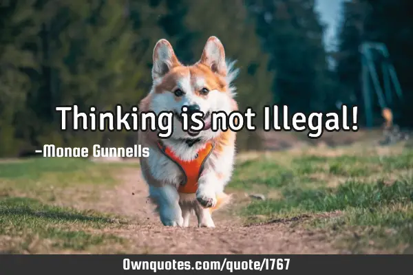 Thinking is not Illegal!