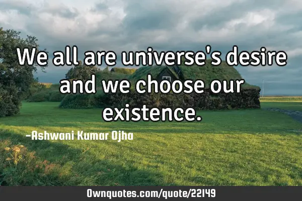 We all are universe
