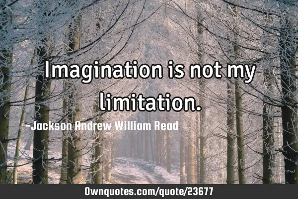 Imagination is not my
