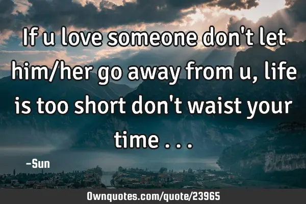 If u love someone don