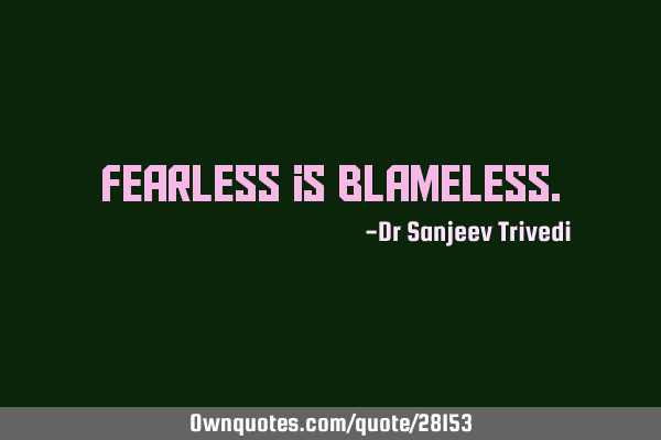 Fearless is