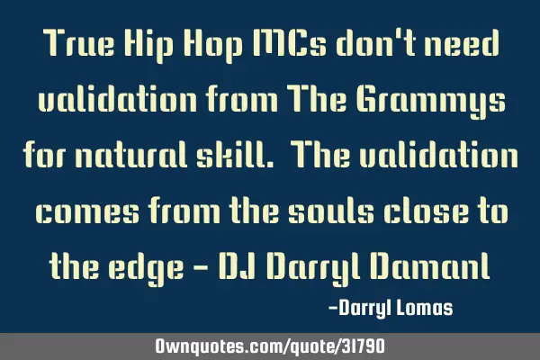 True Hip Hop MCs don