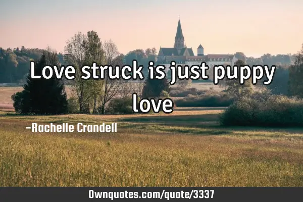 Love struck is just puppy