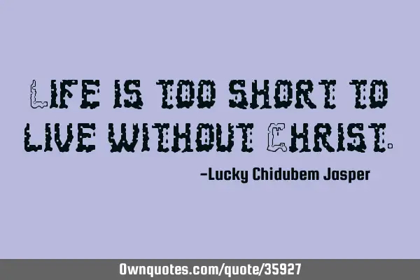 Life is too short to live without C