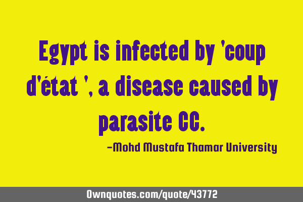 Egypt is infected by 