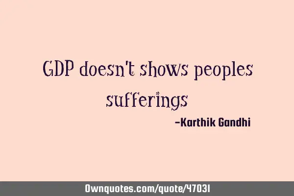 GDP doesn