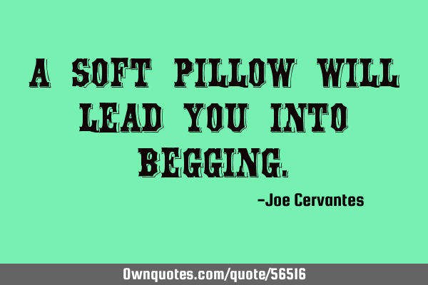 A soft pillow will lead you into