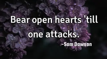 Bear open hearts 
