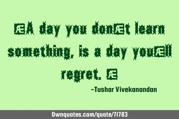 "A day you don