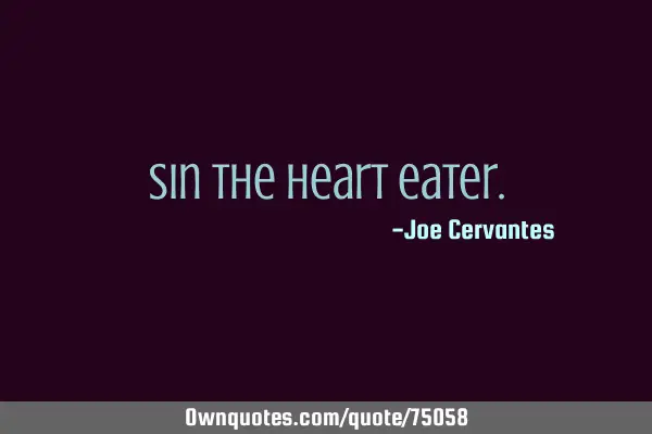 Sin the heart