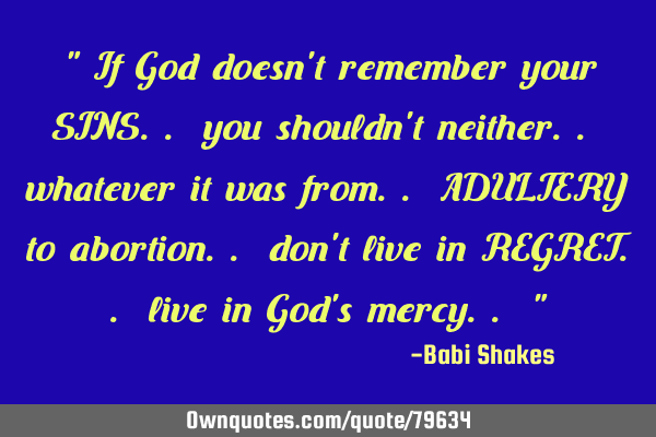 " If God doesn