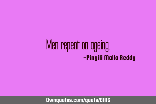 Men repent on