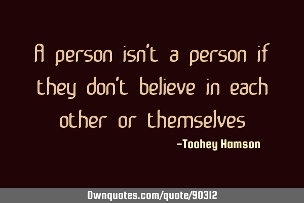 A person isn