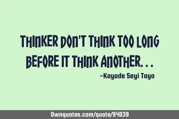 Thinker don