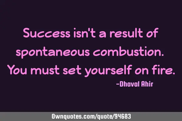 Success isn