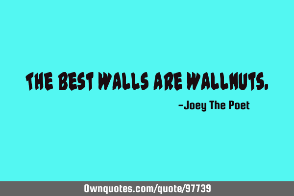 The Best Walls Are W