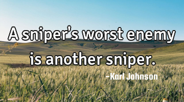 A sniper