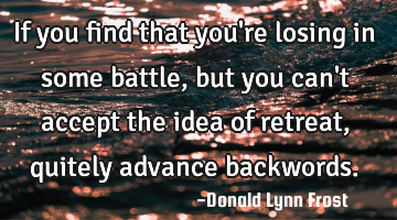 If you find that you