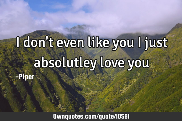 I don