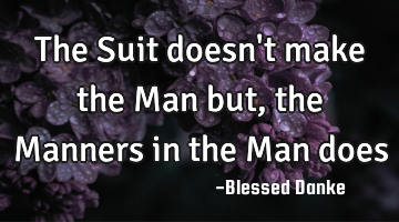 The Suit doesn