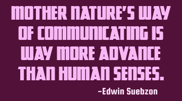 Mother Nature