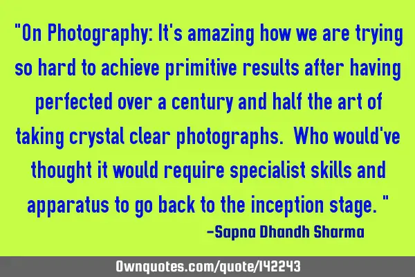 "On Photography: It