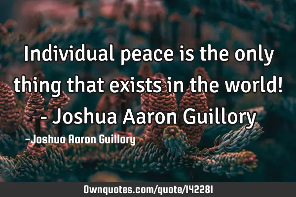 individual-peace-is-the-only-thing-that-exists-in-the-world-j