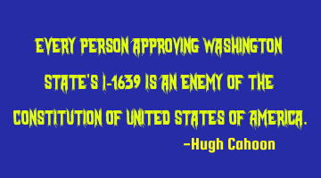 Every person approving Washington State