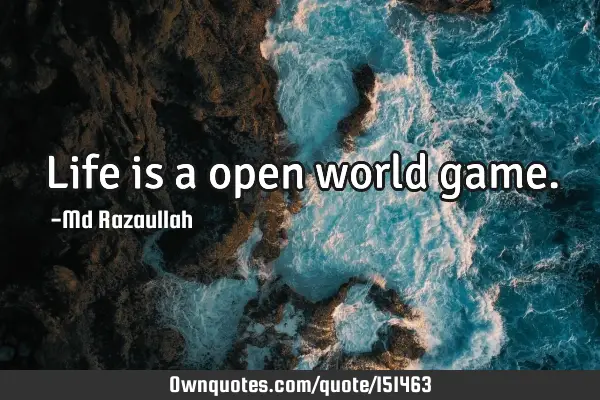 Life is a open world