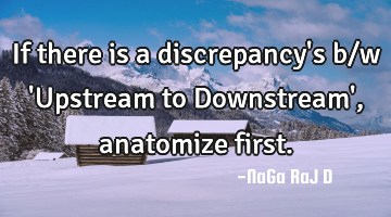 If there is a discrepancy