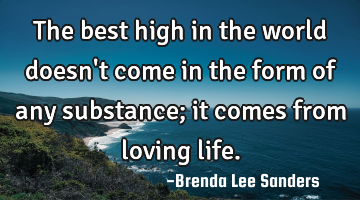 The best high in the world doesn