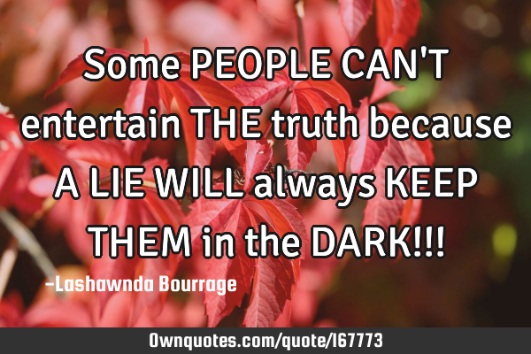 Some PEOPLE CAN