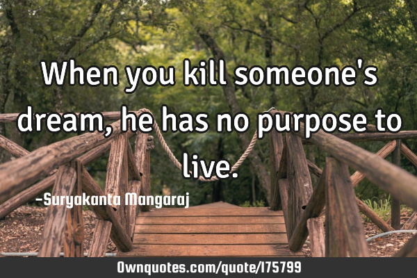 When you kill someone