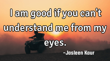 I am good if you can